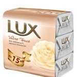 Lux Velvet Touch Soap Peach & Cream Trio Pack – 150 Grams – Unilever