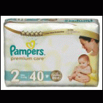 Pampers Premium Care Diapers 2 Mini (40 pieces)