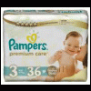 Pampers Premium Care Diapers 3 Medi (29 pieces)