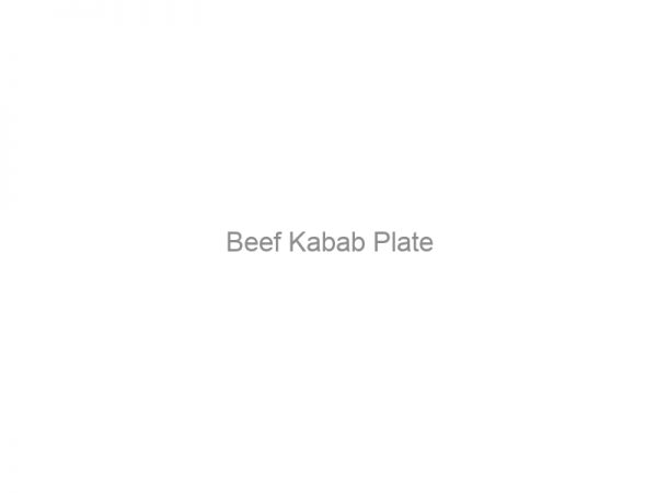 Beef Kabab Plate